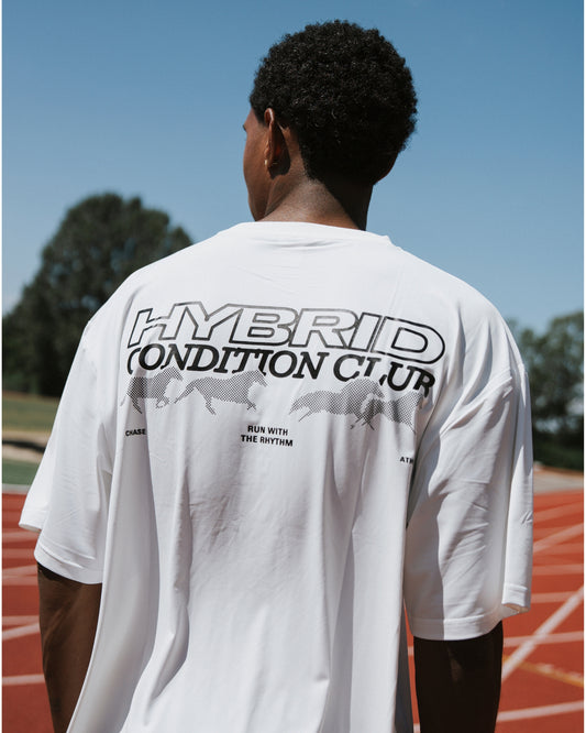 Run With The Rhythm Tee White