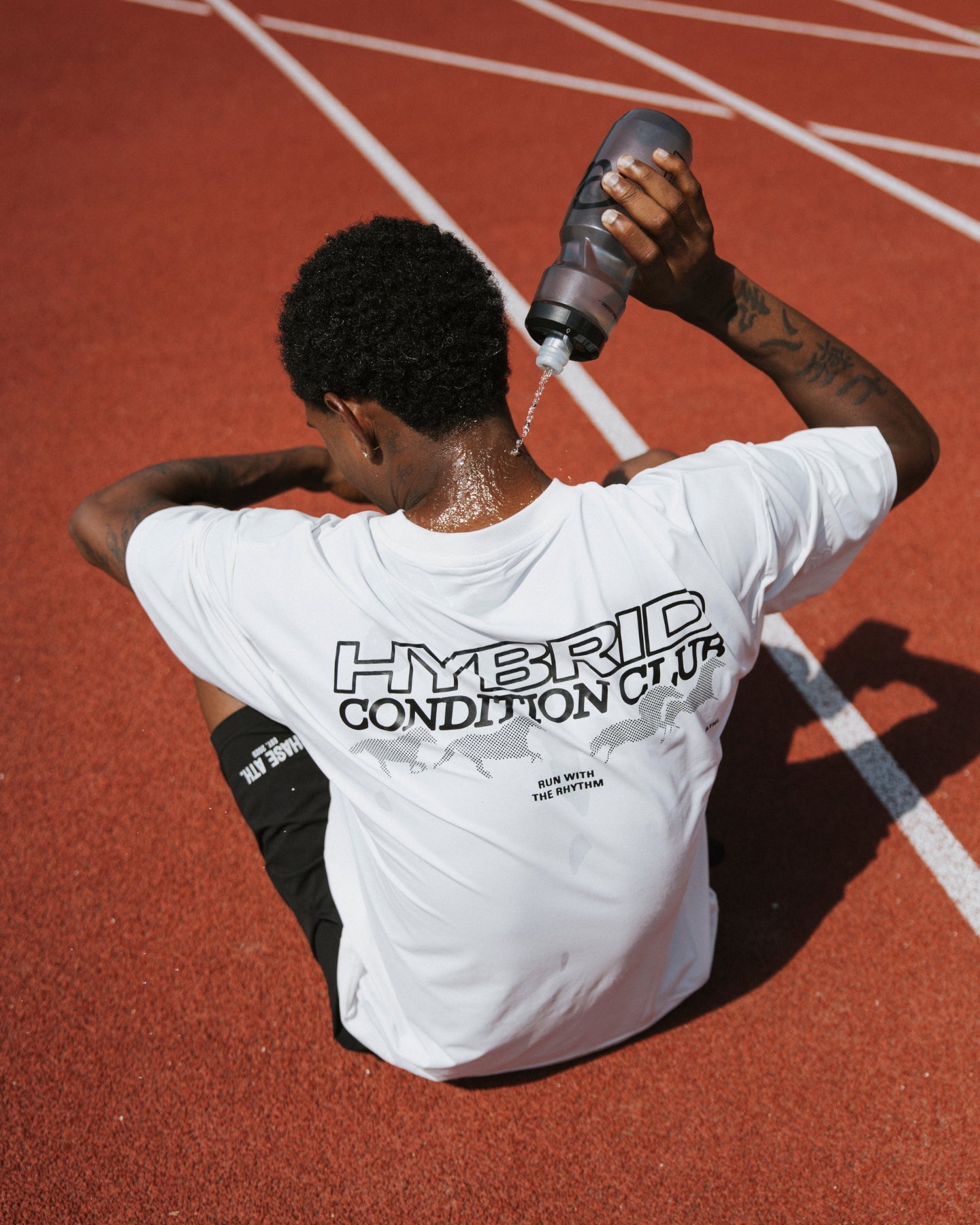 Run With The Rhythm Tee White