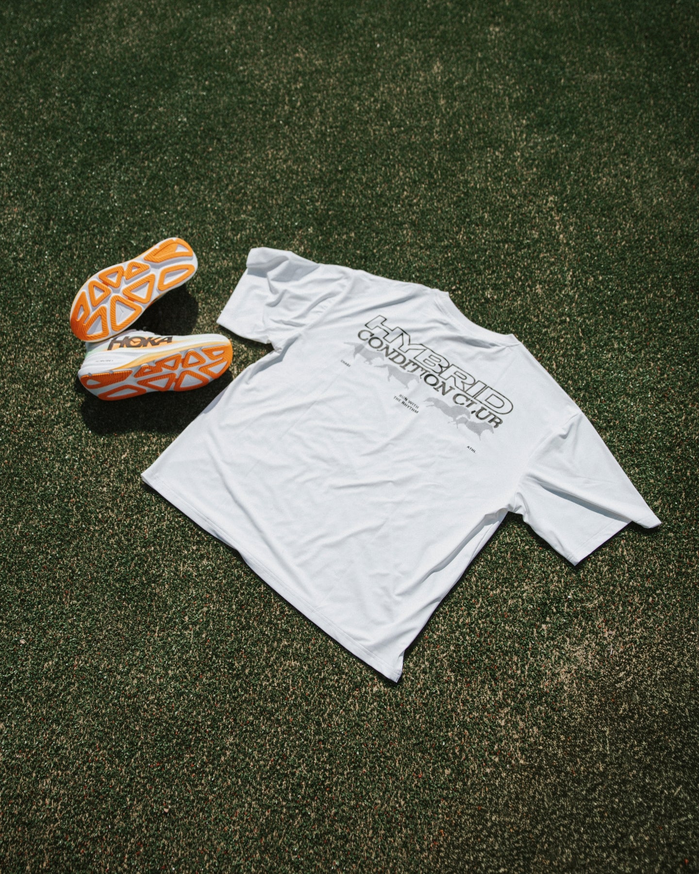 Run With The Rhythm Tee White